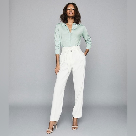 NWT Reiss Ida Stitch Detail Button Through Top - Picture 5 of 7